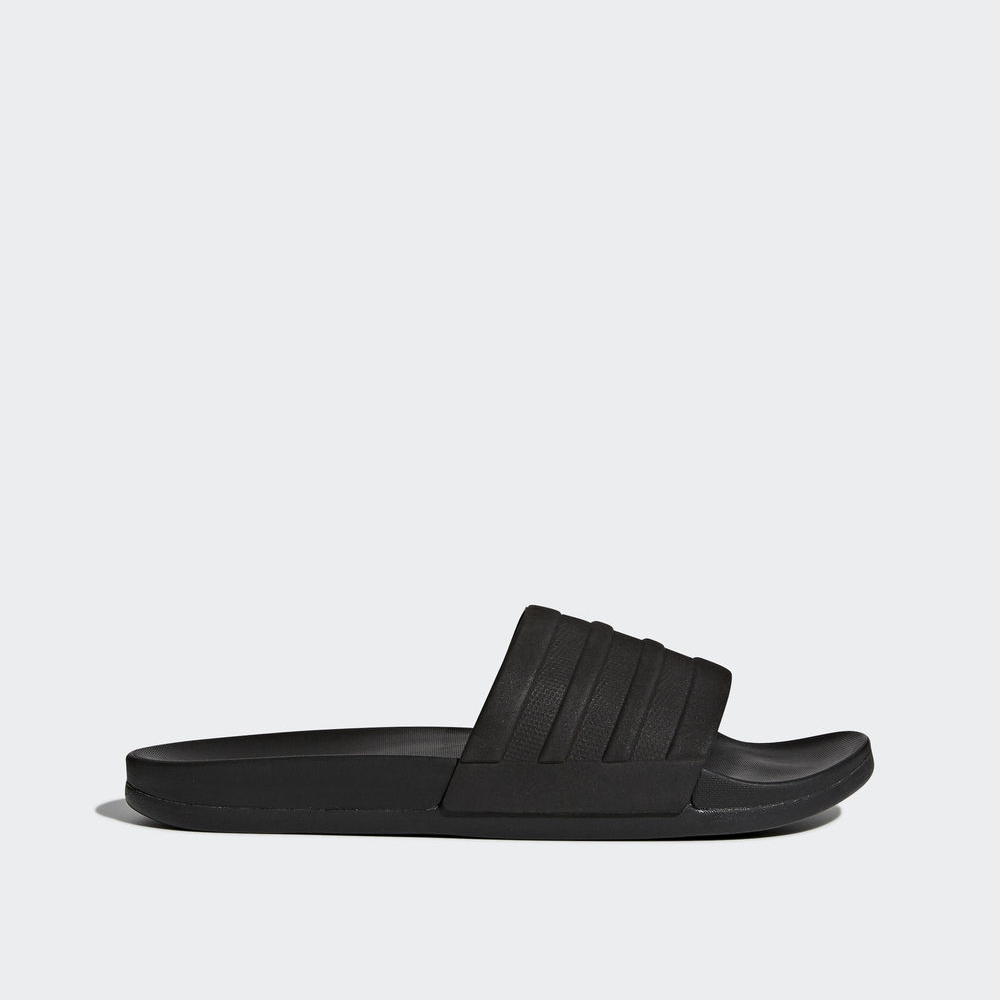 Adidas Adilette Cloudfoam Plus Mono Slides - παντοφλες ανδρικα - Μαυρα/Μαυρα/Μαυρα,Μέγεθος: EU 36 –